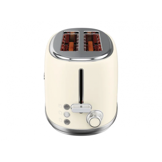 Prăjitor de pâine cu două fante crom retro 1973 »STR 980 A1« SILVERCREST (alb)