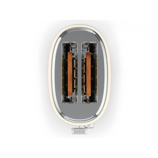 Prăjitor de pâine cu două fante crom retro 1973 »STR 980 A1« SILVERCREST (alb)