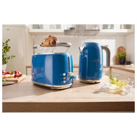 Fierbător Chrome Retro 1973 »SWKR 3100 A1« SILVERCREST (albastru)