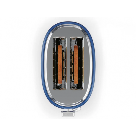 Prăjitor de pâine cu două fante crom retro 1973 »STR 980 A1« SILVERCREST (albastru)