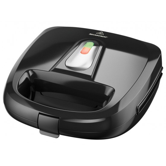 Aparat pentru sandvișuri cu plăci înlocuibile 3 în 1 SSMW 75 0 D1 SILVERCREST Aparat pentru sandvișuri cu plăci înlocuibile 3 în 1 SSMW 75 0 D1 SILVERCREST