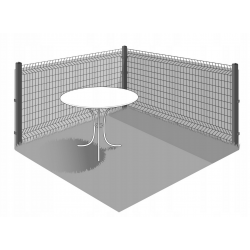 Husa pentru balcon sau gard, 500 x 100 cm (verde)